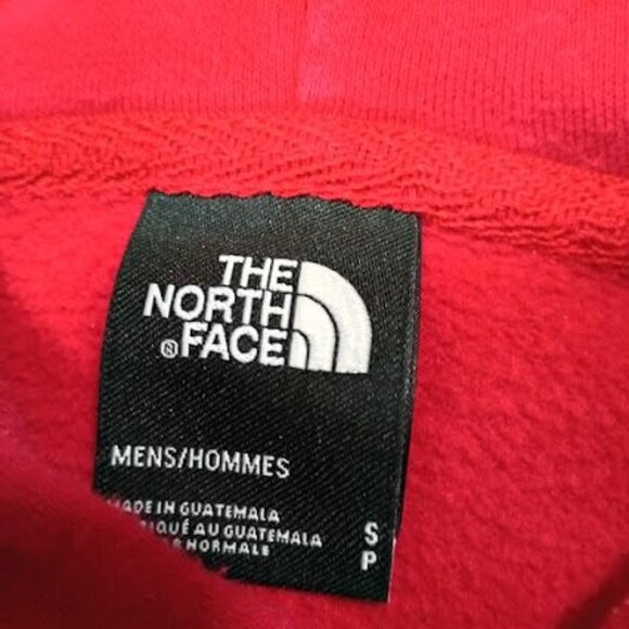 The North Face Mens Red Hoodie Sweatshirt Small "Never Stop Exploring" Graphic - Picture 3 of 8